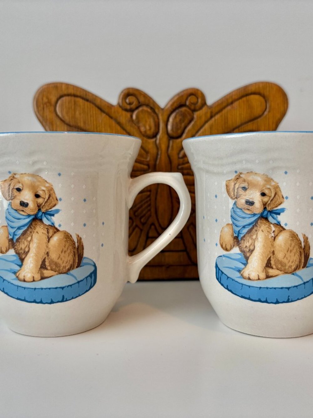 Vintage Puppy Mugs